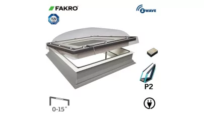 FAKRO DEC-C P2 - Víztiszta kupolás elektromos vezérlésű felülvilágító ablak 2.