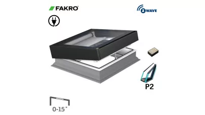 FAKRO DEZ-A P2 AMZ/Z Z-Wave - Döntött sík üveges elektromos vezérlésű felülvilágító ablak 2.