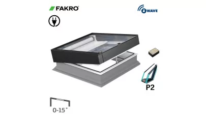 FAKRO DEZ-B P2 AMZ/Z Z-Wave - Döntött sík üveges elektromos vezérlésű felülvilágító ablak 2.