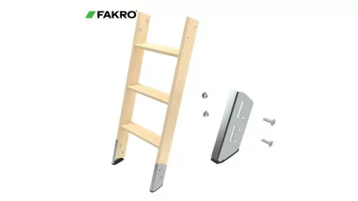 FAKRO LXS-W - Létrahosszabbító padlásfeljáró papucs, fa létraszárhoz 2.