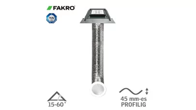 FAKRO SFZ-L - Flexibilis síküvegű fénycsatorna burkolókeretes +oldalbevilágító, profilos fedéshez - sík és enyhén hullámos cserepekhez, tetőfedőanyagokhoz 2.