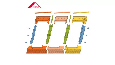 ROTO Designo EDZ 3x1 - Tripla burkolókeret ablakhoz, profilos tetőfedéshez 2.