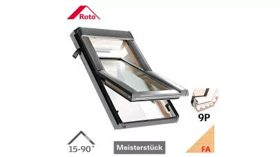 ROTO Designo WDF R69P H WD - Billenő fa tetőtéri ablak, hőszigetelő csomaggal 2.