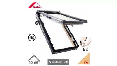 ROTO Designo WDF R86E H WD - Felnyíló-billenő fa tetőtéri ablak, hőszigetelő csomaggal 2.