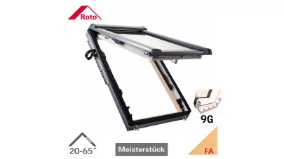 ROTO Designo WDF R89G H WD - Felnyíló-billenő fa tetőtéri ablak, hőszigetelő csomaggal 2.
