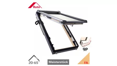 ROTO Designo WDF R89P H WD - Felnyíló-billenő fa tetőtéri ablak, hőszigetelő csomaggal 2.