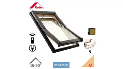 ROTO Designo WDT R45 H EF - Billenő rádiós fa tetőtéri ablak 2.