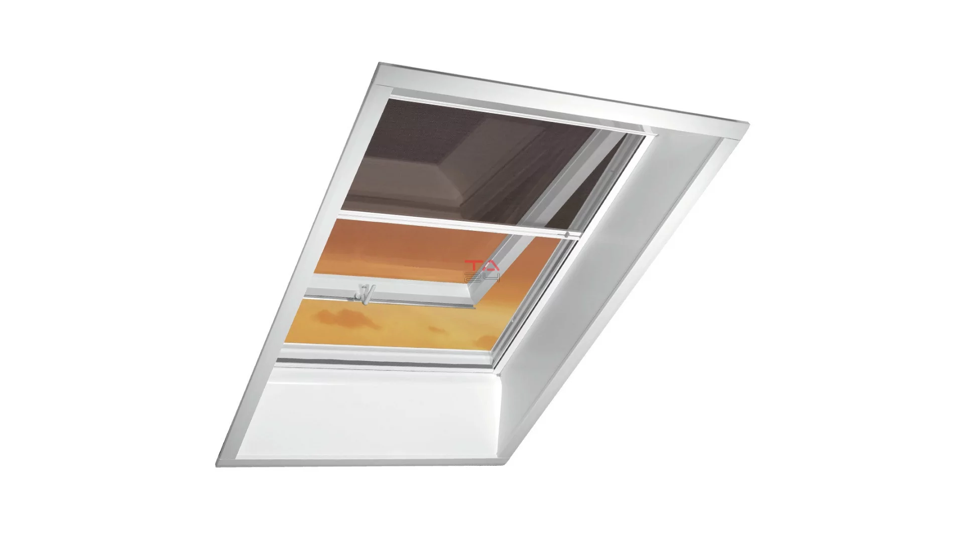 ROTO Designo ZRI M S-300 - Szúnyogháló ablaktokra szerelhető R8.. ablakhoz (Gyártói cikkszám: ZRI M 054/078 84R8 AIS1B)