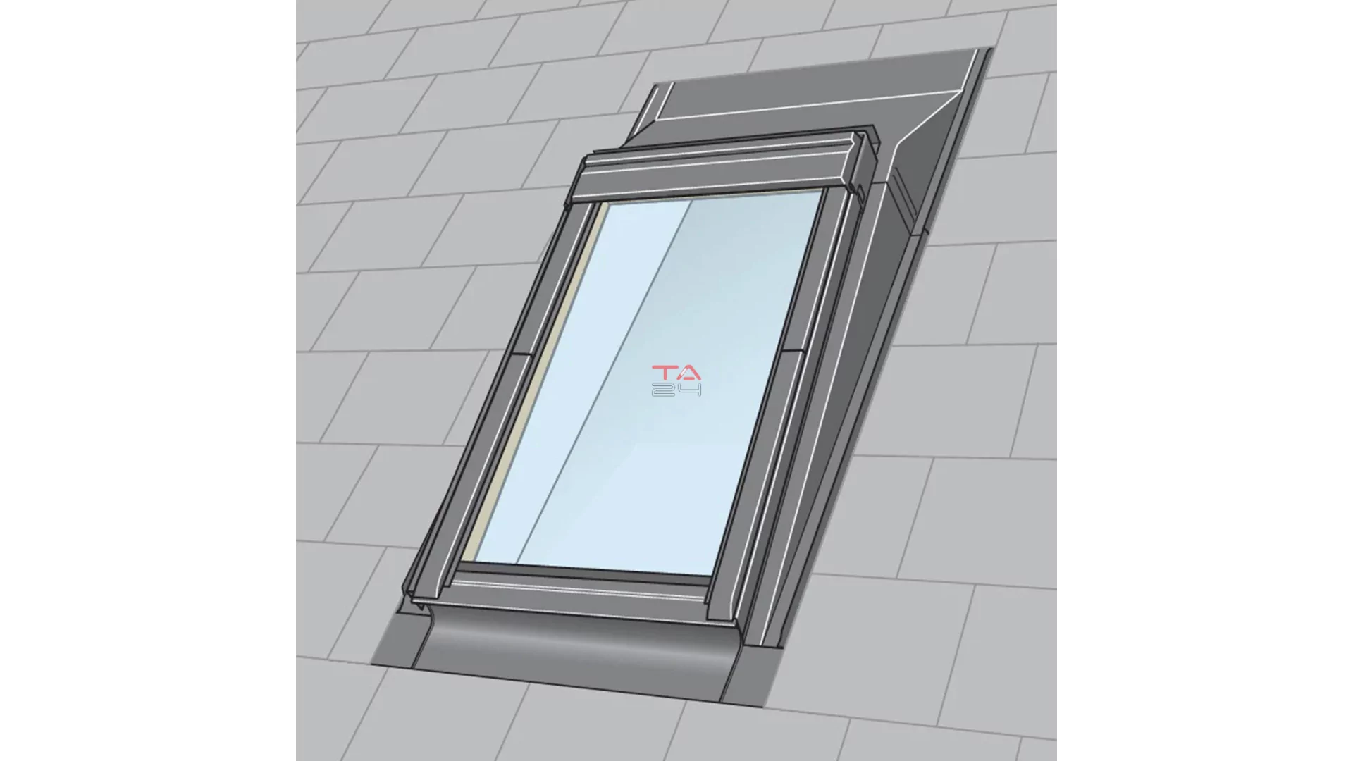 VELUX EAS 0000 - Kiemelő burkolókeret sík tetőfedő anyaghoz 16 mm-ig (2x8 mm) (Gyártói cikkszám: EAS SK19 0000)