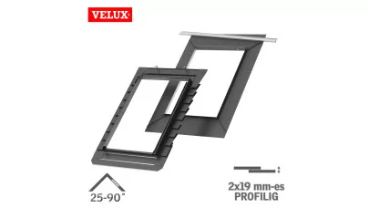 VELUX EDB 1000 BASIC - Beépítő készlet sík hagyományos kettős cserép fedéshez 2x19 mm 2.