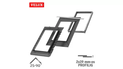VELUX EDB 2000 ENERGY - Beépítő készlet sík hagyományos kettős cserép fedéshez 2x19 mm 2.