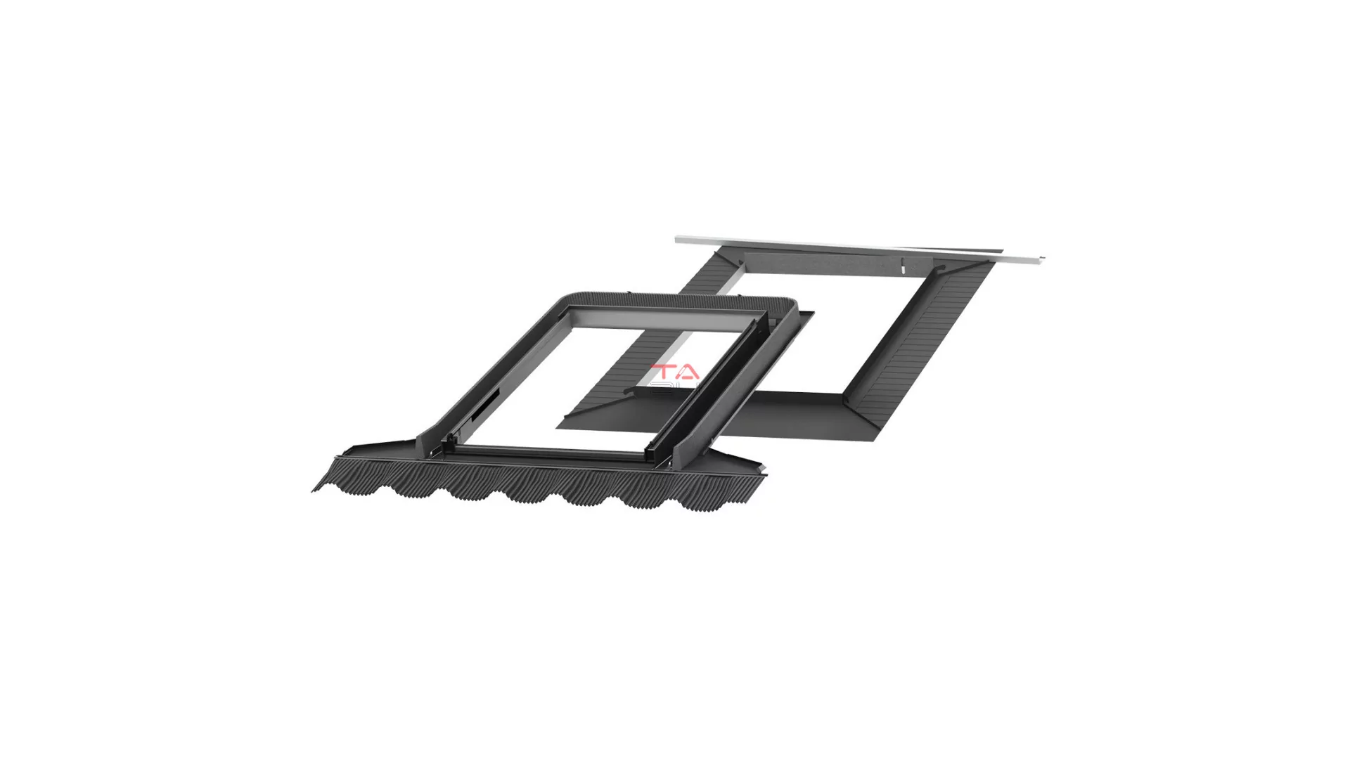VELUX EDG 1000 BASIC - beépítőkészlet GBL ablakhoz magasprofilú tetőfedő anyaghoz 120 mm-ig (Gyártói cikkszám: EDG CK04 1000)