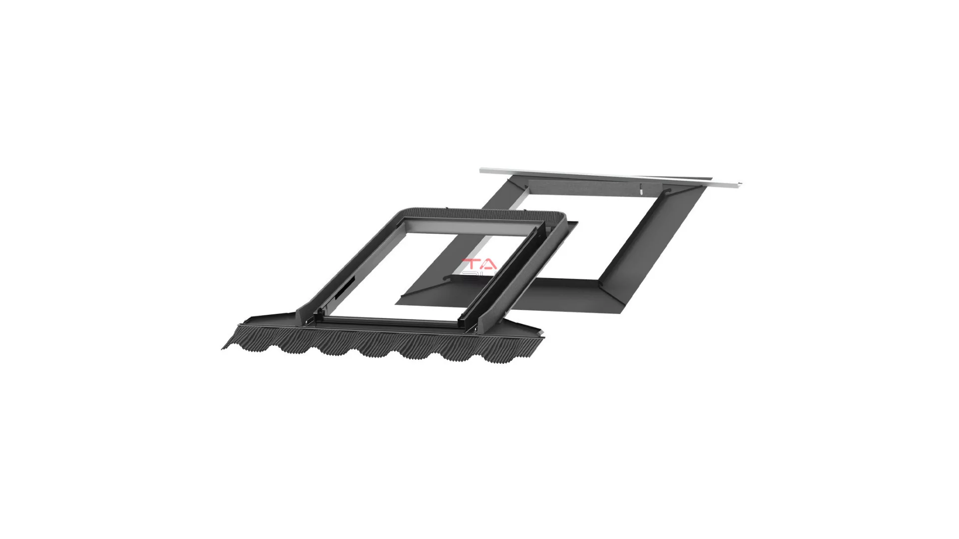 VELUX EDG 1000U BASIC - beépítőkészlet GBL ablakhoz magasprofilú tetőfedő anyaghoz 120 mm-ig (Gyártói cikkszám: EDG CK04 1000U)