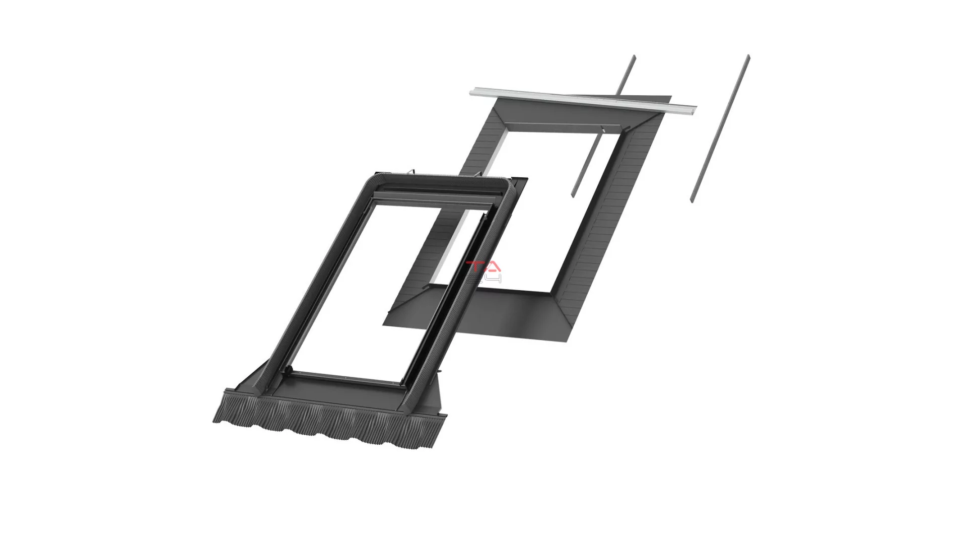 VELUX EDJ 1000 BASIC - süllyesztő beépítő készlet magasprofilú tetőfedő anyaghoz 90 mm-ig (Gyártói cikkszám: EDJ CK02 1000)