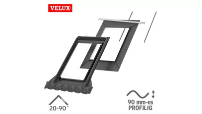 VELUX EDJ 1000 BASIC - süllyesztő beépítő készlet magasprofilú tetőfedő anyaghoz 90 mm-ig 2.
