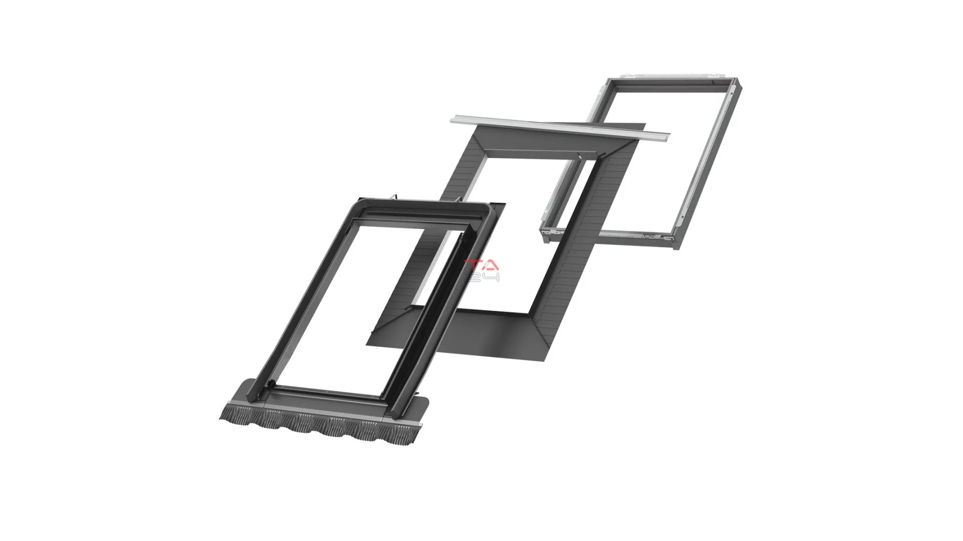 VELUX EDZ 2000 ENERGY - beépítő készlet profilos tetőfedő anyaghoz 45 mm-ig (Gyártói cikkszám: EDZ PK08 2000)