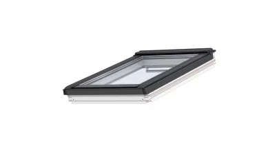 VELUX GBL 2015 - Alacsony hajlásszögű billenő fa tetőtéri ablak, fehérre festett