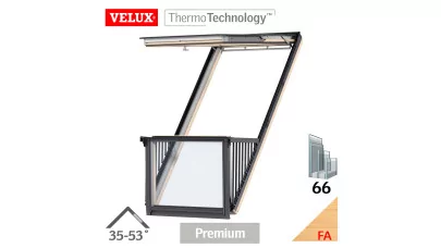 VELUX GDL CABRIO 3066 - Fa tetőerkély (alsó+felső elem) 2.