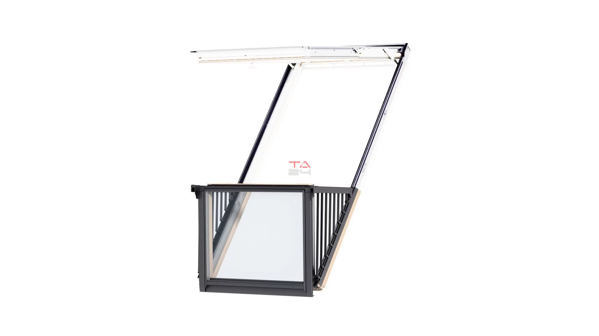 VELUX GDL CABRIO 3066 - Fa tetőerkély ablak alsó elem (Gyártói cikkszám: GDL MK19 3066P2)