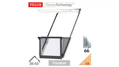 VELUX GDL CABRIO 3066 - Fa tetőerkély ablak alsó elem 2.
