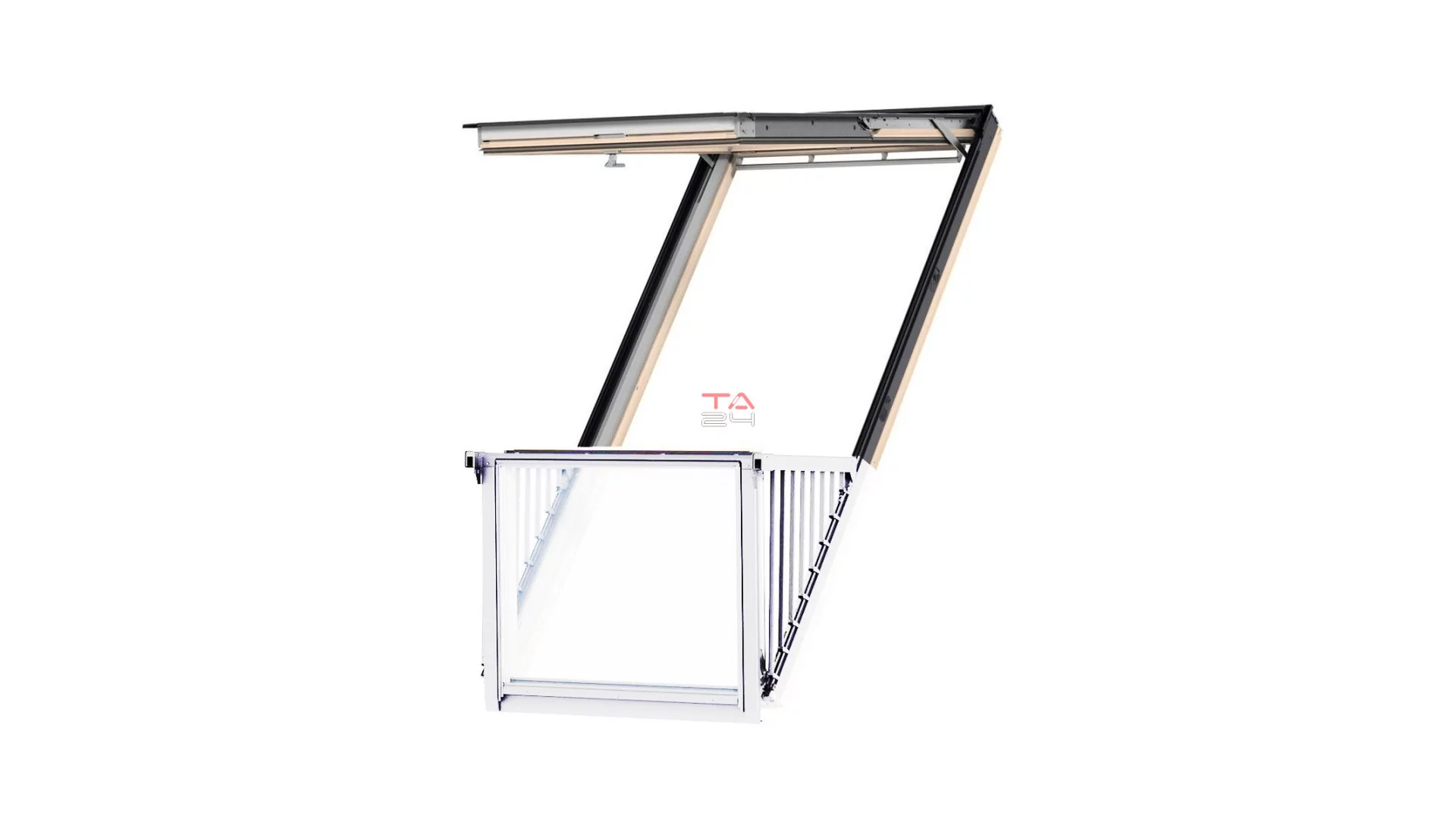 VELUX GDL CABRIO 3066 - Fa tetőerkély ablak felső elem (Gyártói cikkszám: GDL MK19 3066P1)