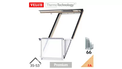 VELUX GDL CABRIO 3066 - Fa tetőerkély ablak felső elem 2.