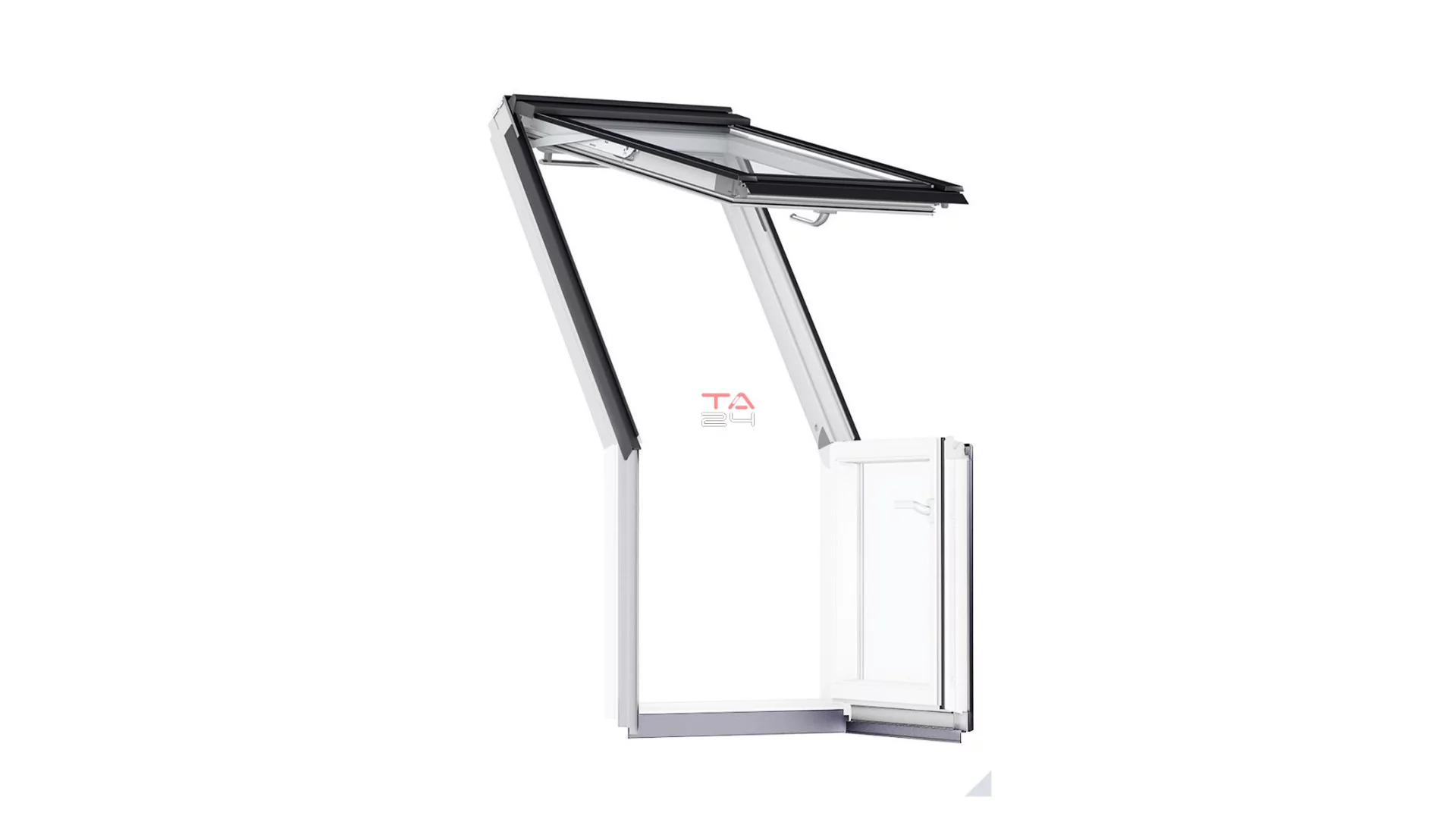 VELUX GEL 2065 - Fa tetőterasz ablak felső elem, fehérre festett (Gyártói cikkszám: GEL M08 2065)