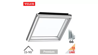 VELUX GIL 2066 - Fix fa tetőtéri ablak ragasztott üveggel, fehérre festett 2.