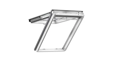 VELUX GPU 0070 - Felnyíló-billenő fa tetőtéri ablak, fehér PU bevonattal