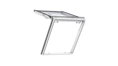 VELUX GTU 0070 - Felnyíló fa menekülőablak, fehér PU bevonattal