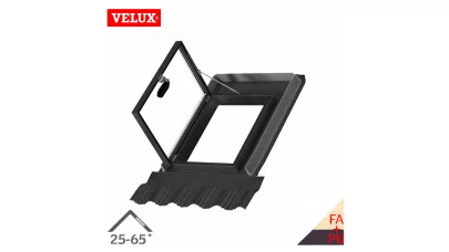 VELUX GVK 0000Z - Oldalra nyíló tetőkibúvó ablak, változtatható nyitásirány, PU fekete 2.