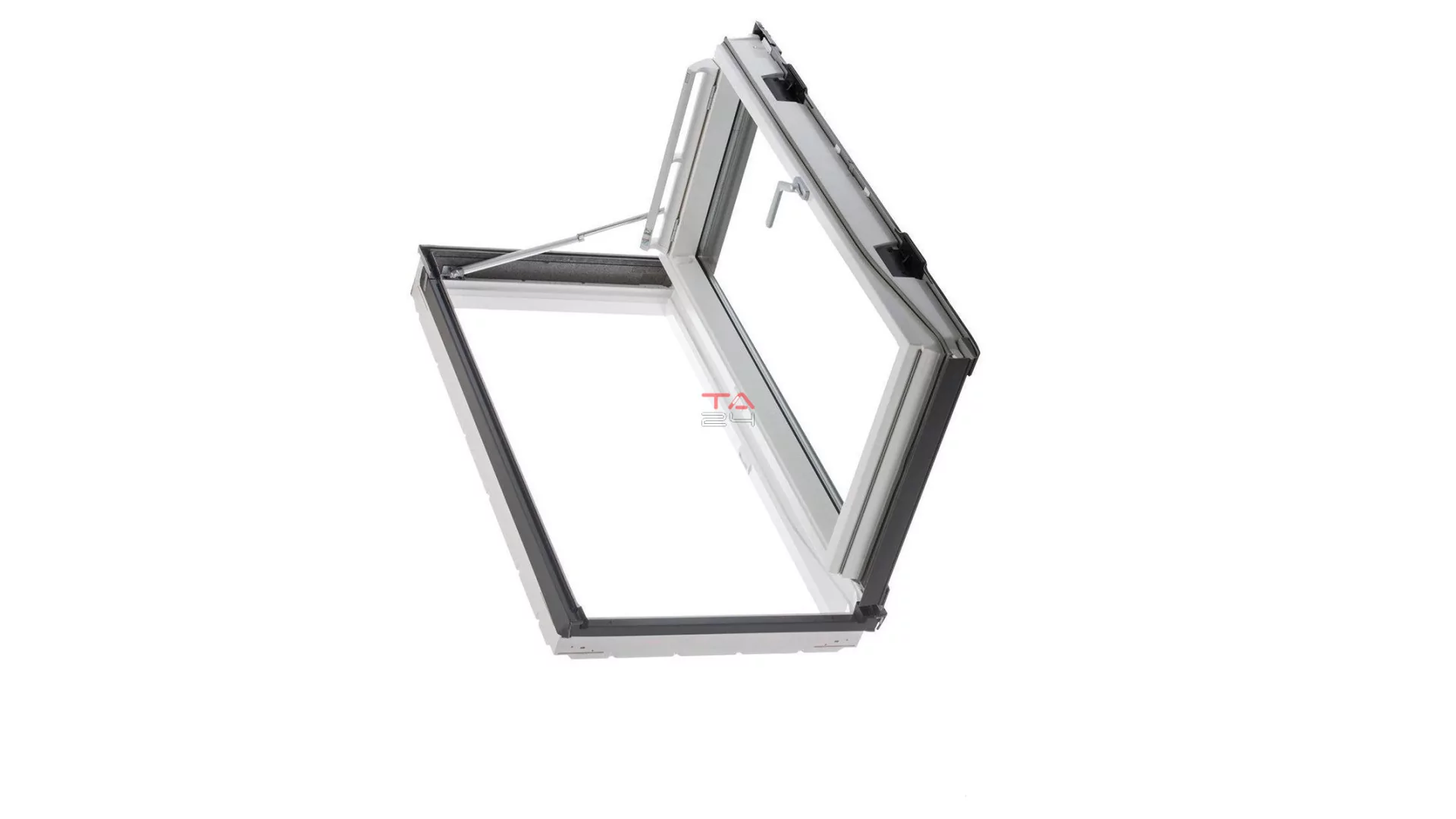 VELUX GXU 0070 - Oldalra nyiló fa tetőkibúvó ablak, változtatható nyitásirány, fehér PU bevonat (Gyártói cikkszám: GXU CK04 0070)