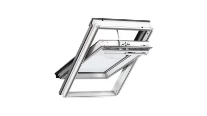 VELUX INTEGRA GGL 206721 - Billenő elektromos fa tetőtéri ablak, fehérre festett