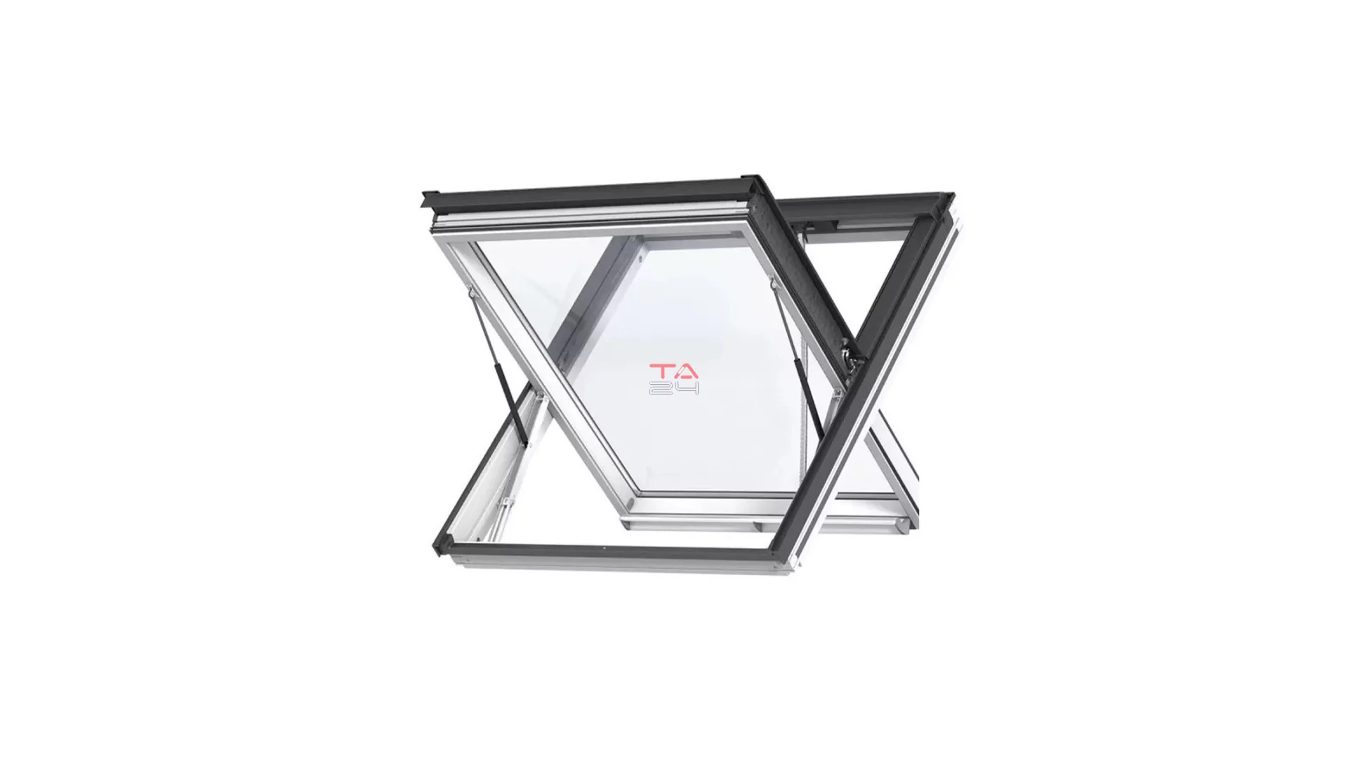 VELUX INTEGRA GGU 006640D - Billenő elektromos fa füstelvezető tetőtéri ablak, fehér PU bevonattal (Gyártói cikkszám: GGU MK04 006640D)