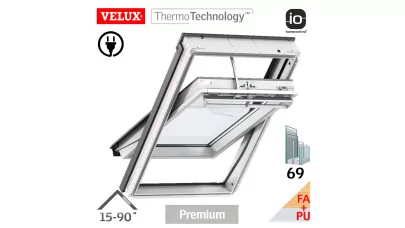 VELUX INTEGRA GGU 006921 - Billenő elektromos fa tetőtéri ablak, fehér PU bevonattal 2.