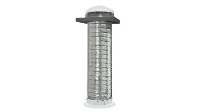 VELUX TCF - Flexibilis kupolás fénycsatorna lapostetőhöz burkolókeretes