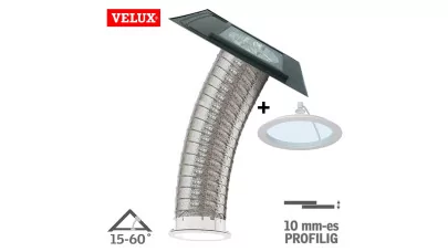 VELUX TLF S00C01 - Flexibilis síküvegű fénycsatorna burkolókeretes, sík fedéshez +Day&Night csomag 2.