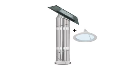 VELUX TLR S00C01 - Merevfalú síküvegű fénycsatorna burkolókeretes, sík fedéshez +Day&Night csomag