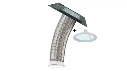 VELUX TWF S00W01 - Flexibilis síküvegű fénycsatorna burkolókeretes, profilos fedés +Day&Night csomag