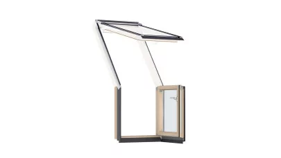 VELUX VEA 3065 - Fa tetőterasz ablak alsó elem, balra nyíló