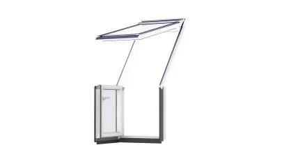 VELUX VEB 2065 - Fa tetőterasz ablak alsó elem, jobbra nyiló, fehérre festett