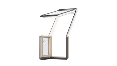 VELUX VEB 3065 - Fa tetőterasz ablak alsó elem, jobbra nyiló