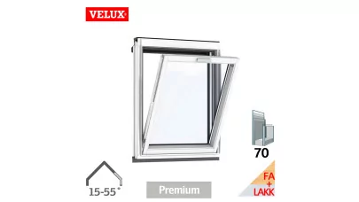 VELUX VFE 2070 - Bukó fa térdfal ablak, fehérre festett 2.