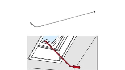 VELUX ZCZ 112 - Távnyitórúd, 120 cm