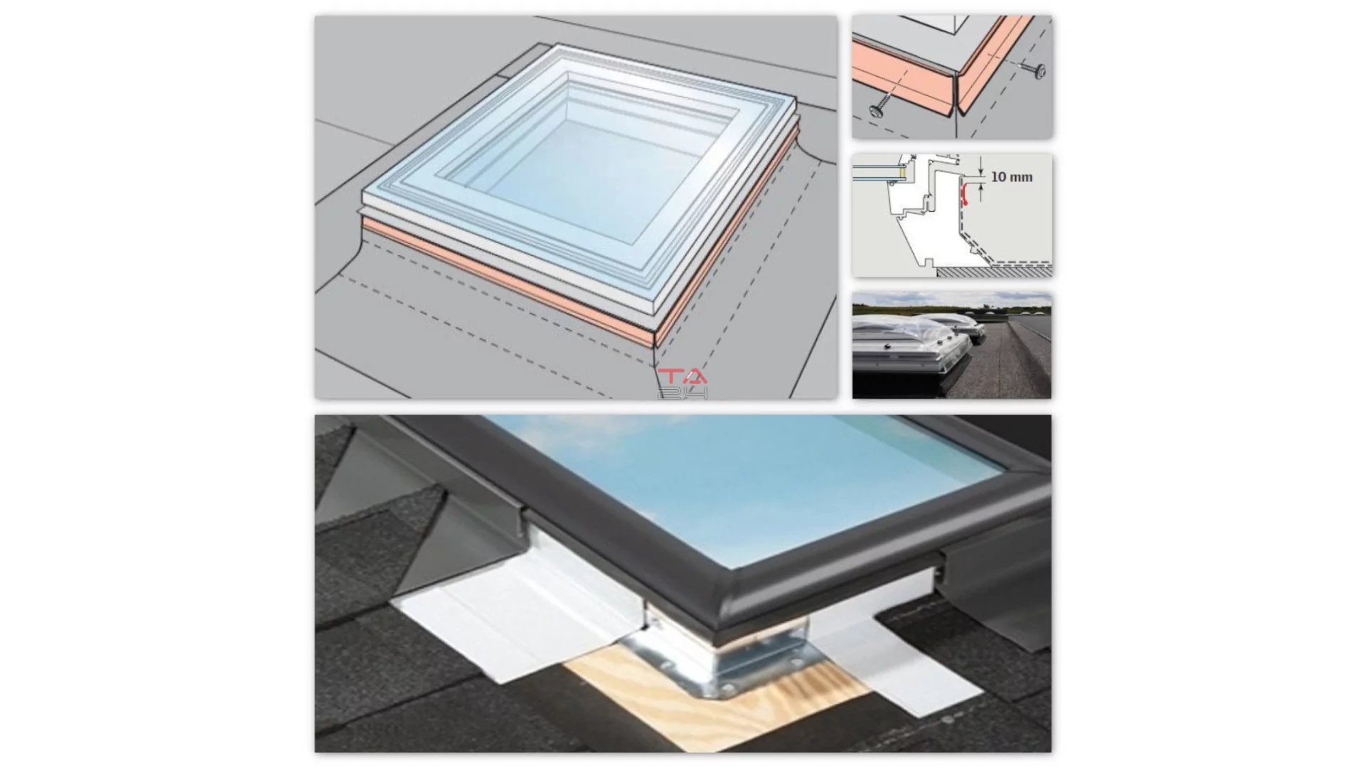 VELUX ZZZ 210 - Rögzítő sín felülvilágítóhoz (Gyártói cikkszám: ZZZ 210 060060)