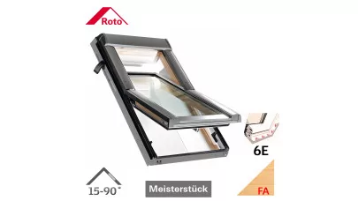 ROTO Designo WDF R66E H WD - Billenő fa tetőtéri ablak, hőszigetelő csomaggal 2.