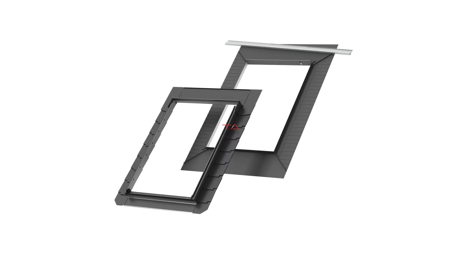 VELUX EDL 1000 BASIC - beépítő készlet sík tetőfedő anyaghoz 16 mm-ig (2x8 mm) (Gyártói cikkszám: EDL CK02 1000)