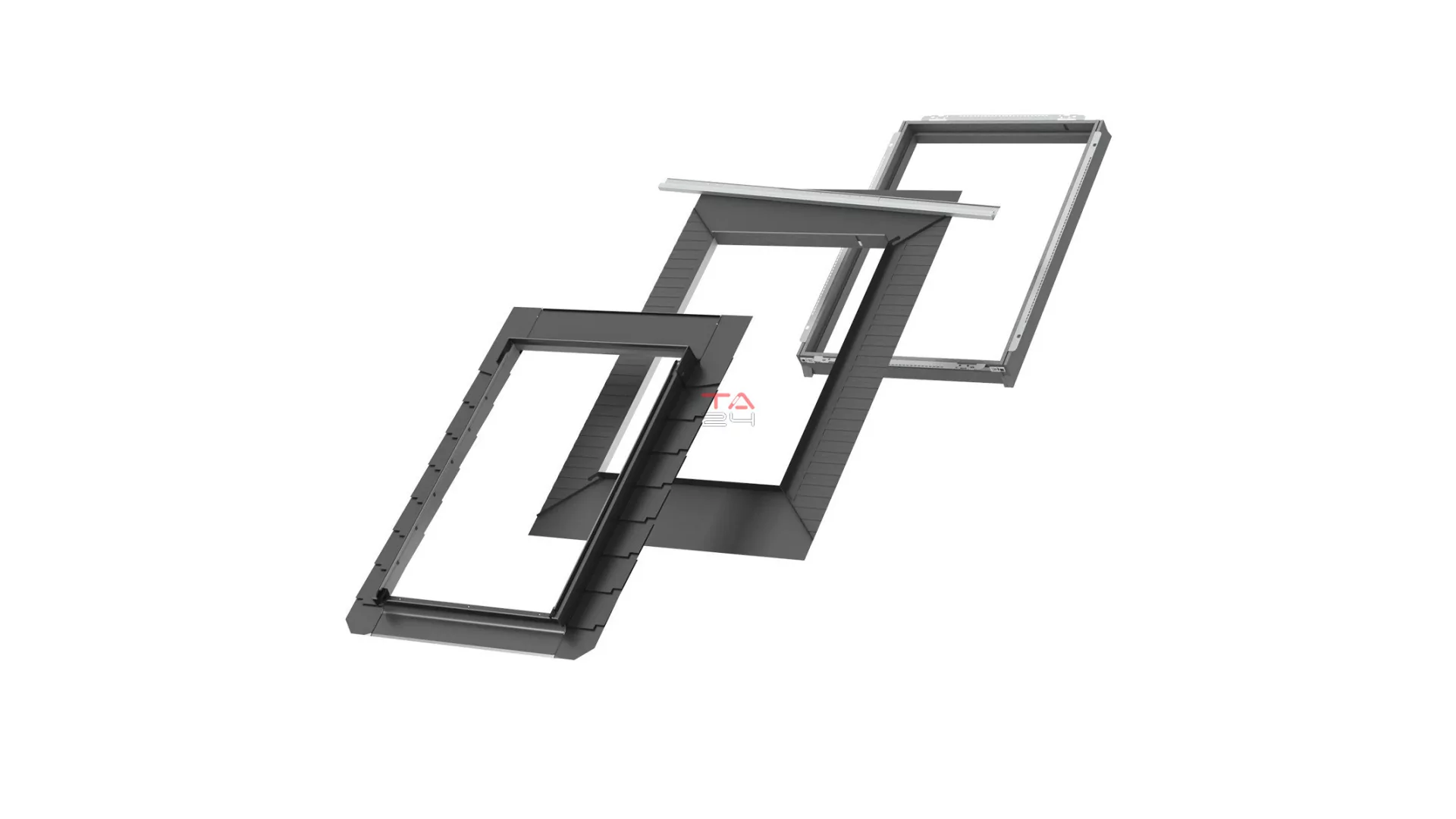 VELUX EDL 2000 ENERGY - beépítő készlet sík tetőfedő anyaghoz 16 mm-ig (2x8 mm) (Gyártói cikkszám: EDL CK02 2000)