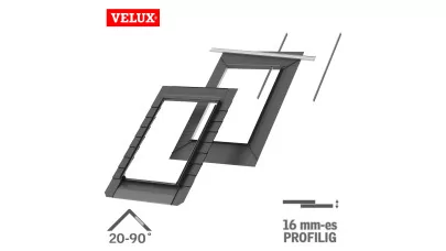 VELUX EDN 1000 BASIC - süllyesztő beépítő készlet sík tetőfedő anyaghoz 16 mm-ig (2x8 mm) 2.