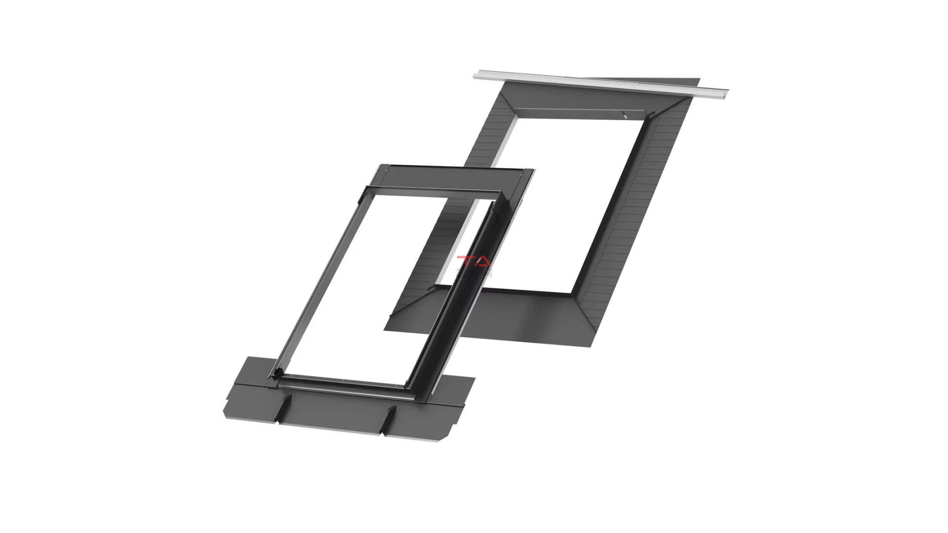 VELUX EDQ 1000L BASIC - beépítőlészlet előkorcolt lemezfedéshez, 25-40 mm falcmagasság (Gyártói cikkszám: EDQ CK02 1000L)